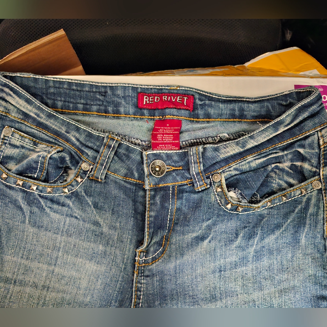 Red Rivet Jeans
